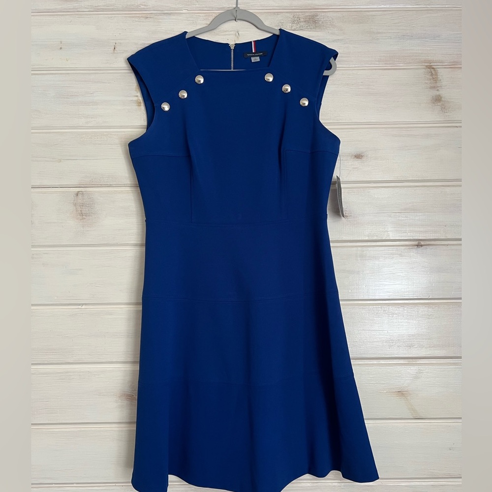 Tommy Hilfiger Dress Sleeveless
Nautical Button Blue NWT
Graduation Party SZ 12